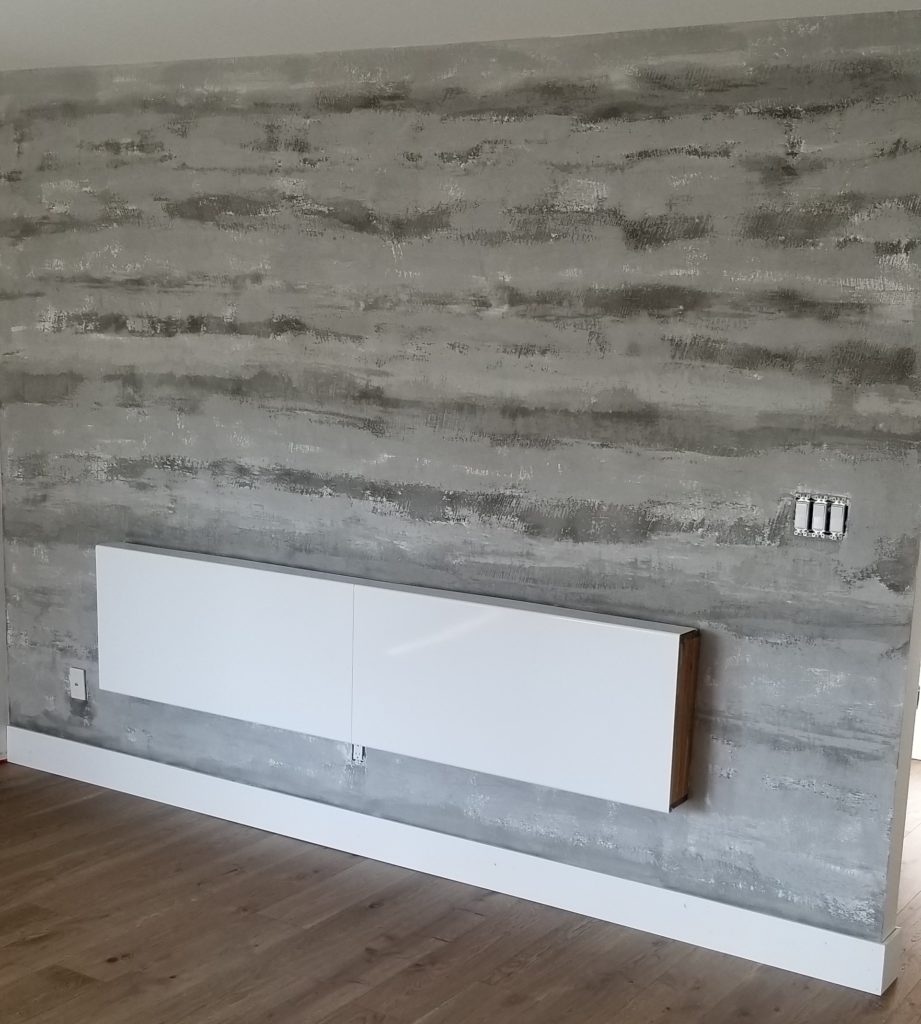 Custom Multi Tone Concrete Feature Walls in North Vancouver
